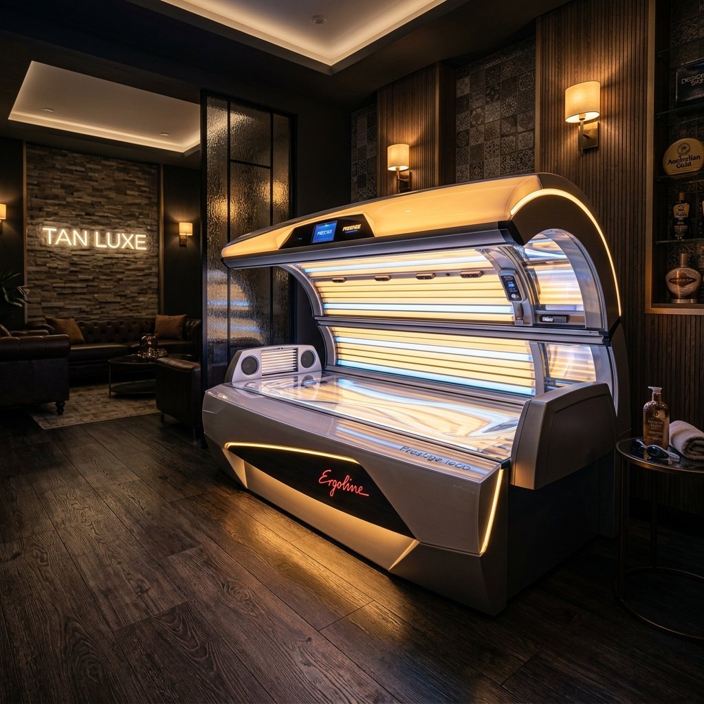 Experience Luxury Tanning With The Ergoline Prestige 1600 Uv Lay-Down Sunbed