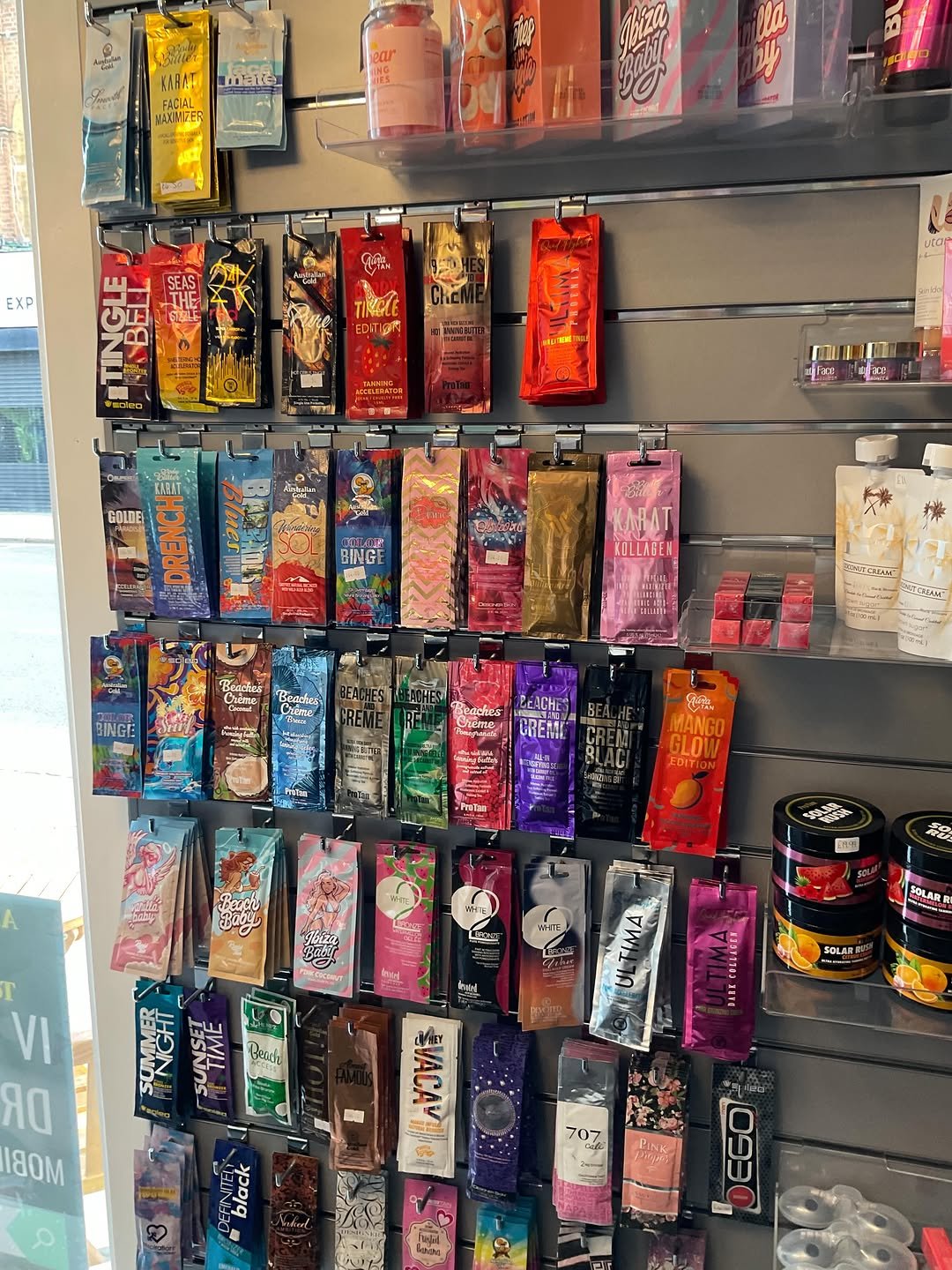 Sunbed creams