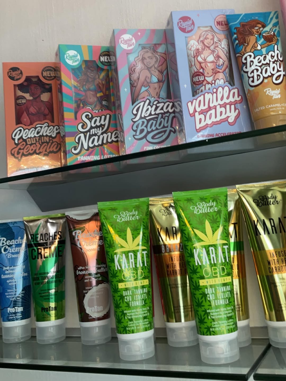 Sunbed creams